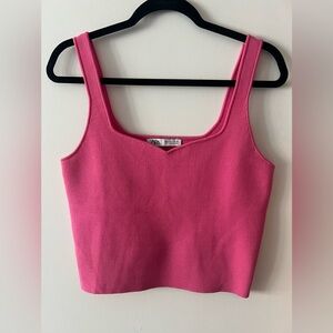 Zara Pink Sleeveless Top (size L)